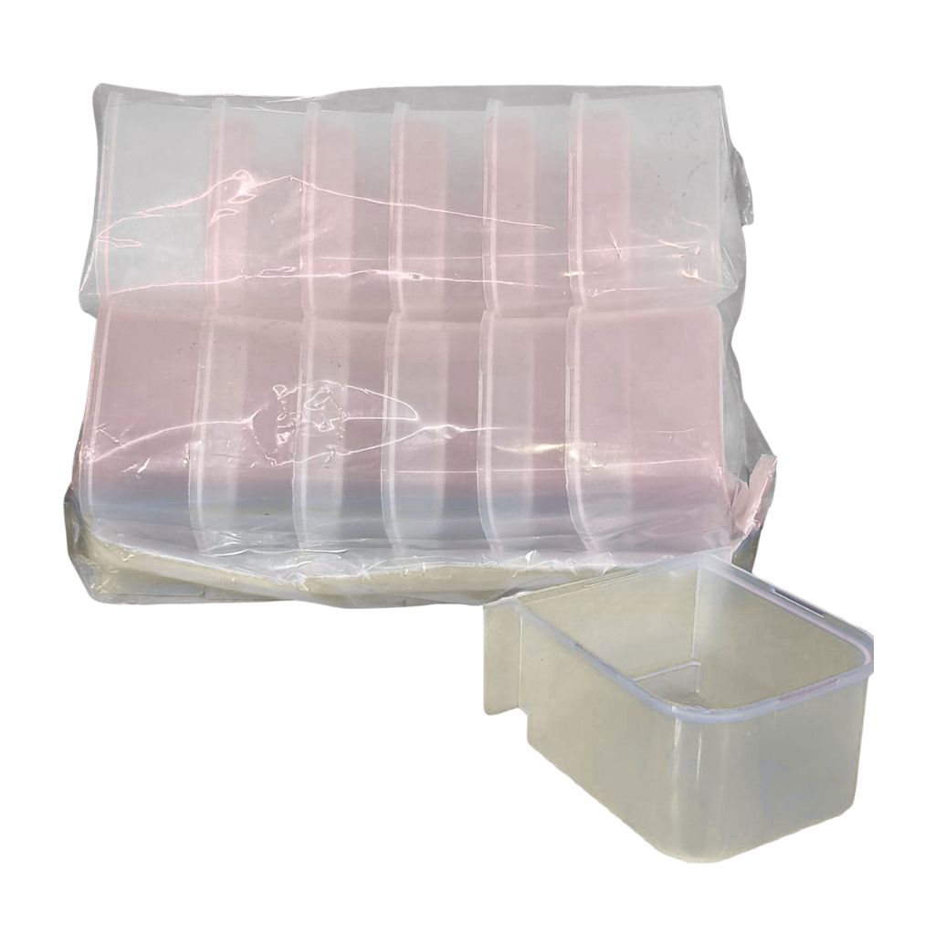 Bird Cage Feeder Plastic Cup (4 Pcs)