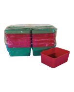 Multicolor Bird Cage food and Water Feeder plastic bowl with hanger (14 Pcs)